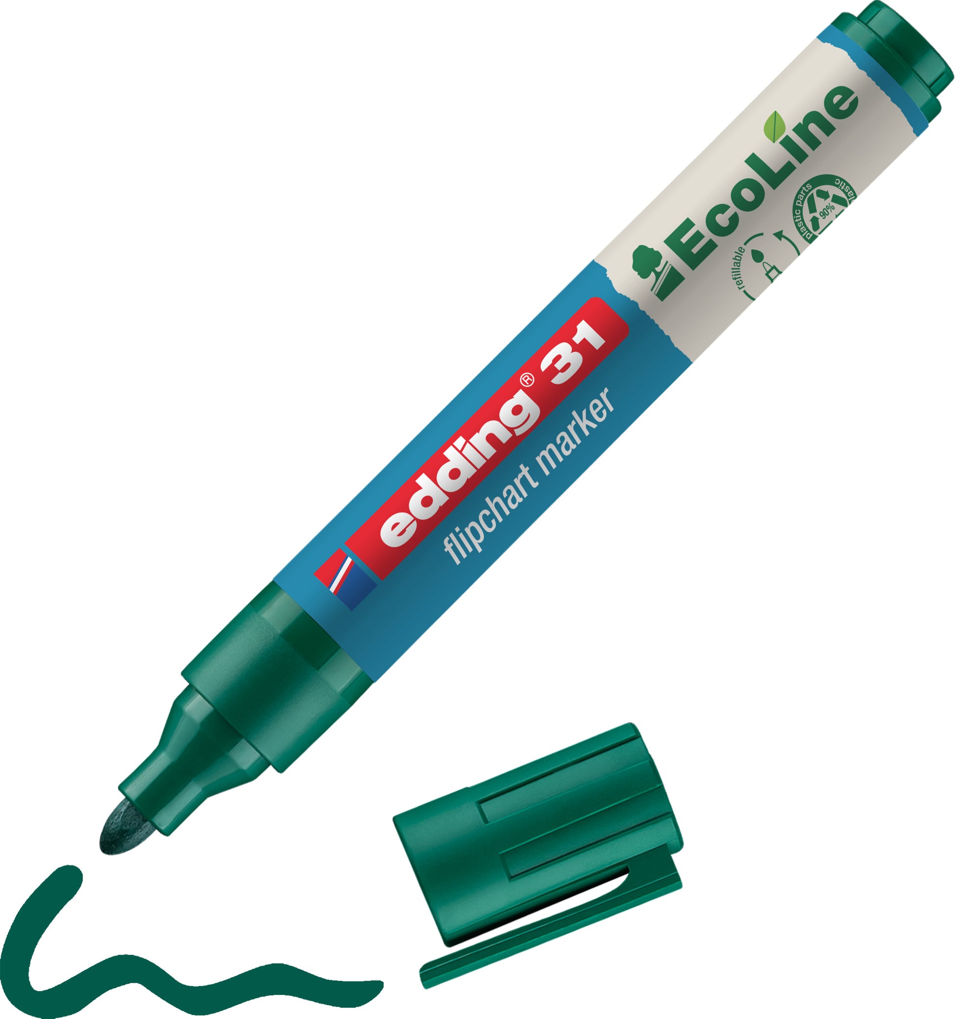 EDDING Flipchart Marker 31 1.5-3mm 31-4 grün