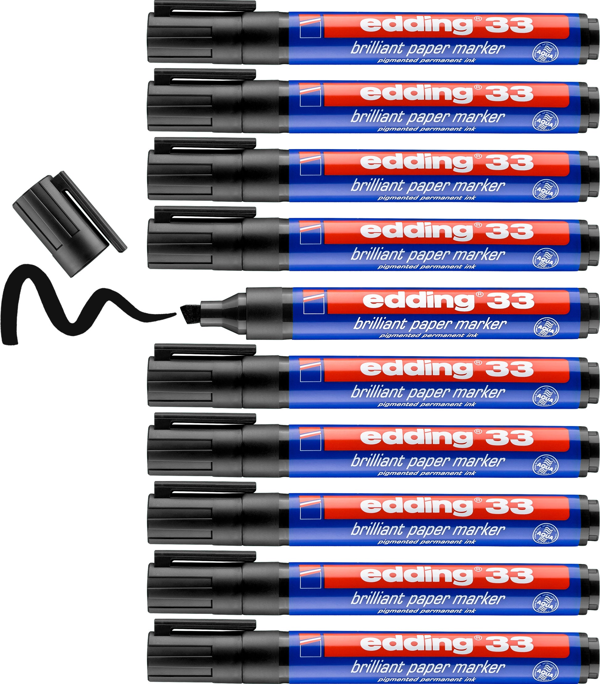 EDDING Permanent Marker 33 33-1 schwarz