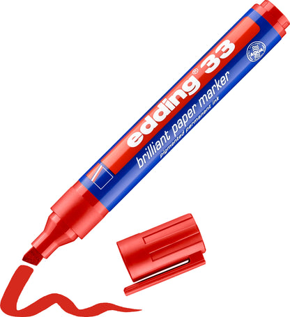 EDDING Permanent Marker 33 33-2 rot