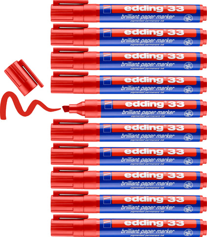EDDING Permanent Marker 33 33-2 rot
