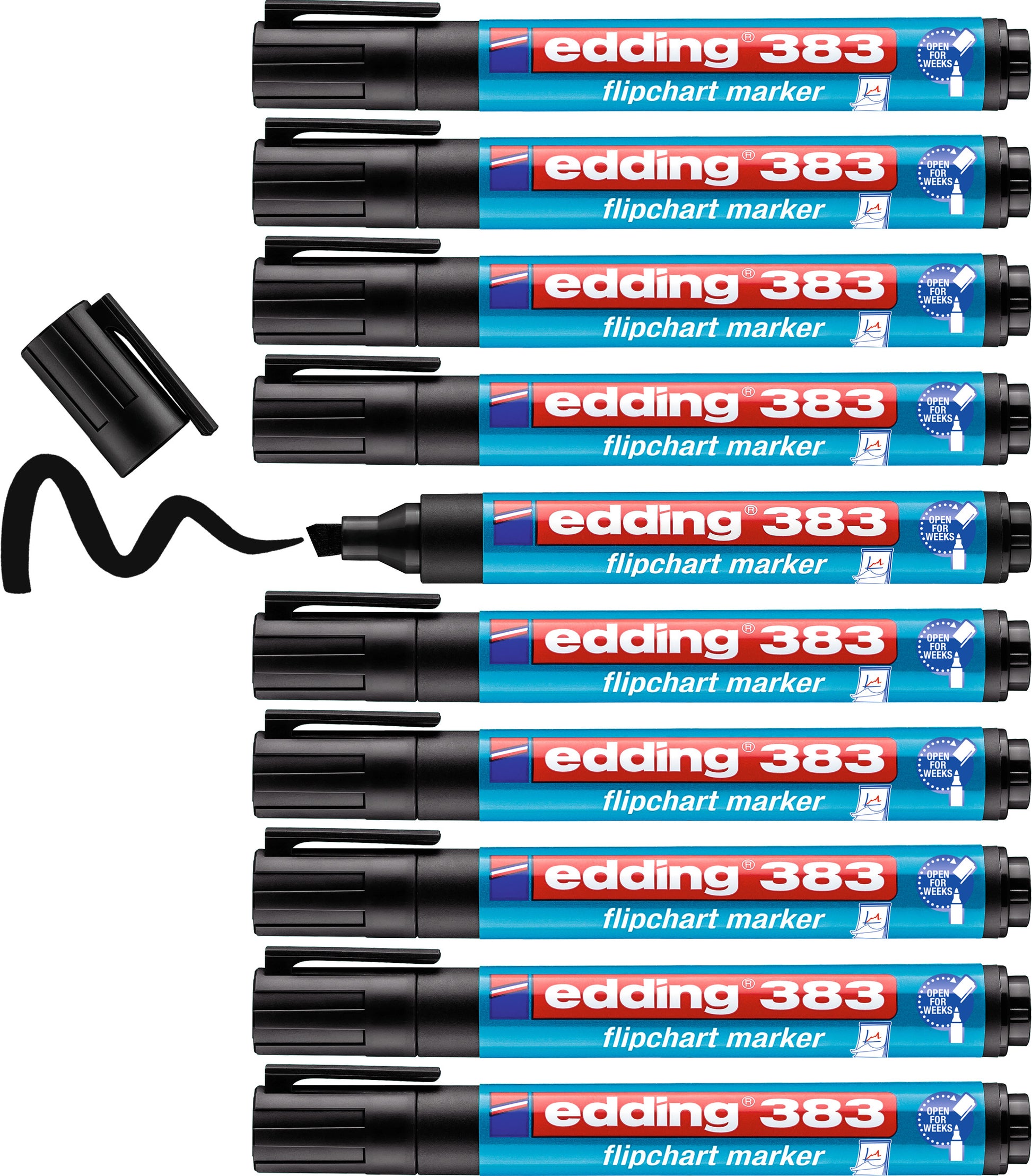 EDDING Flipchart Marker 383 1-5mm 383-1 schwarz