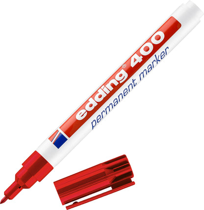 EDDING Permanent Marker 400 -1mm 400-2 rot
