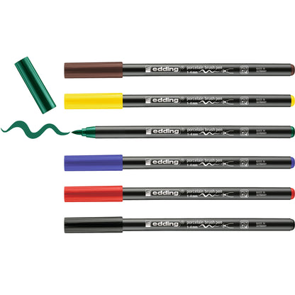EDDING Porzellanmarker 4200 1-4mm 4200-E6-Fam 6 Family Colours