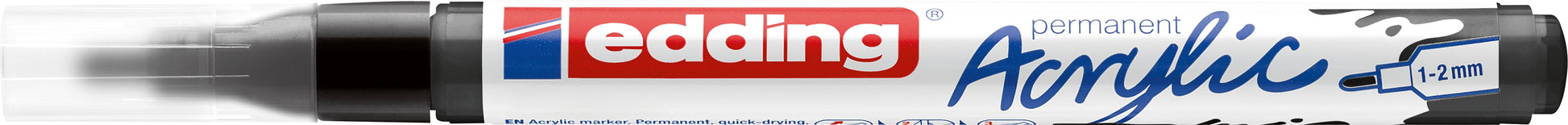 EDDING Acrylmarker 5300 1-2mm 5300-901 tiefschwarz sdm