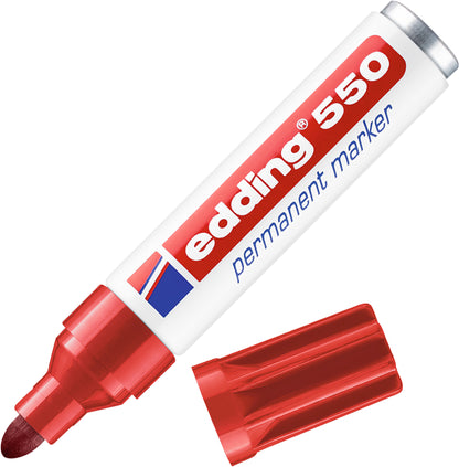 EDDING Permanent Marker 550 3-4mm 550-2 rot