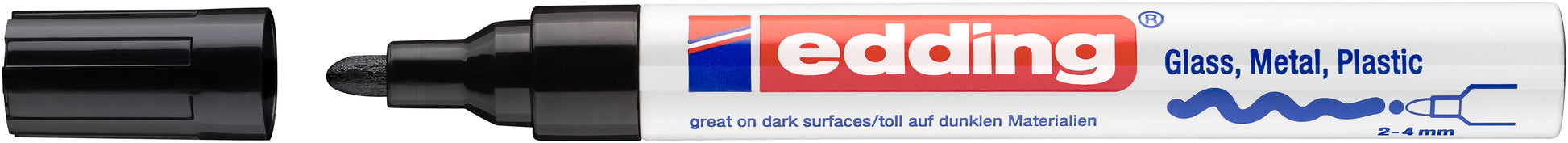 EDDING Paintmarker 750 2-4mm 750-1 CREA schwarz