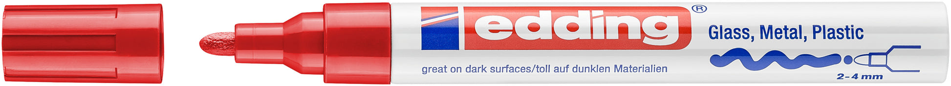 EDDING Paintmarker 750 2-4mm 750-2 CREA rot