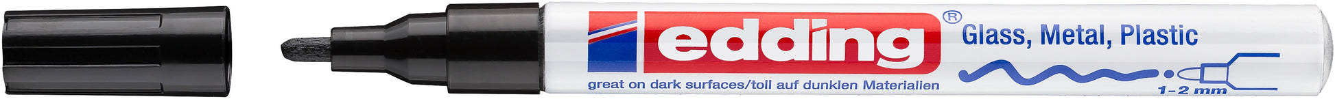 EDDING Paintmarker 751 CREA 1-2mm 751-1 CREA schwarz