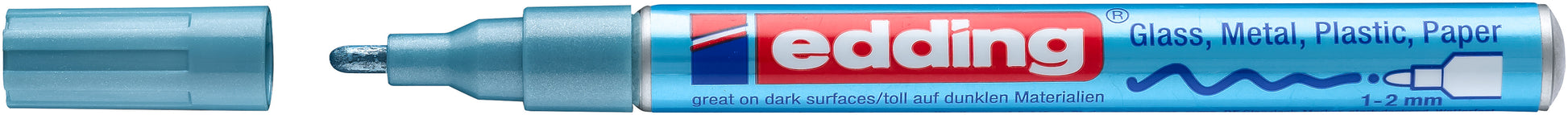 EDDING Paintmarker 751 CREA 1-2mm 751-70 CREA hellblau-metallic