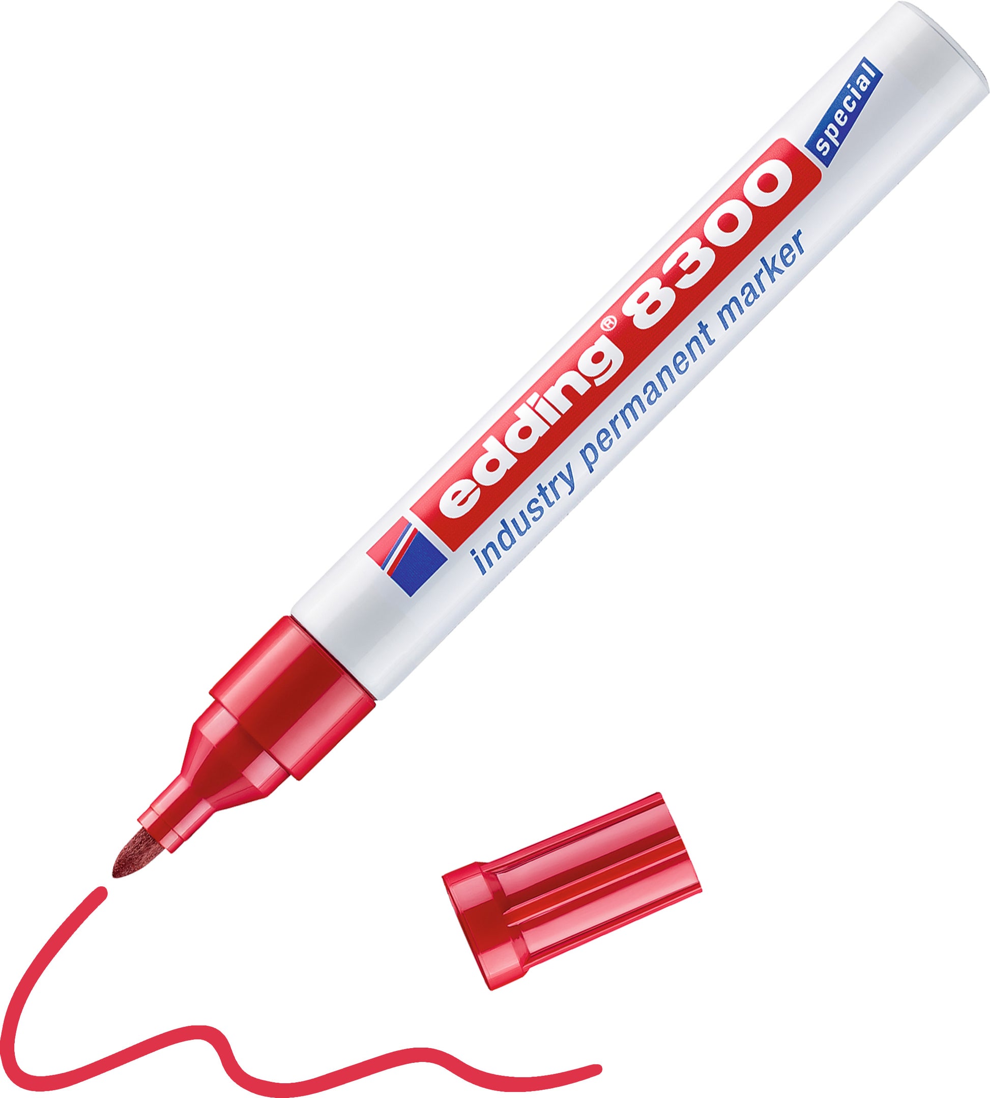 EDDING Permanent Marker 8300 1,5-3mm 8300-2 rot