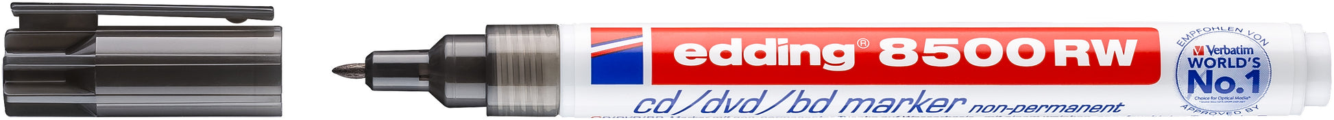 EDDING Marker 8500RW CD/DVD/BD 1mm 8500-1 schwarz non-perm.