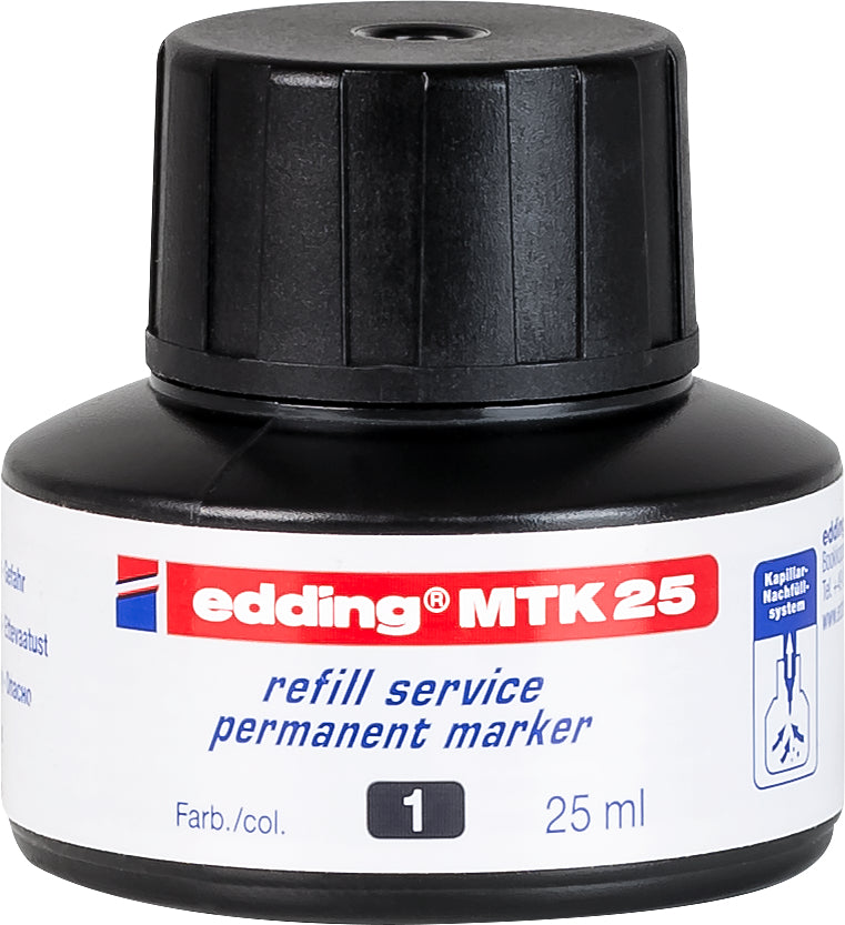 EDDING Tinte 25ml MTK-25-1 schwarz
