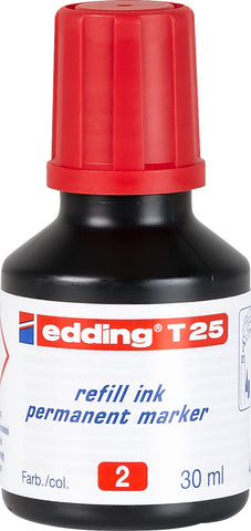EDDING Nachfülltuschen T25 T-25-2 rot 30ml