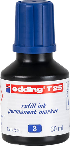 EDDING Nachfülltuschen T25 T-25-3 blau 30ml