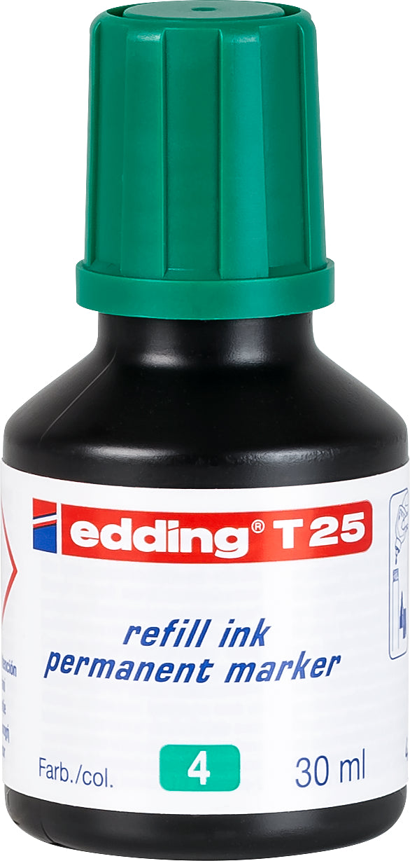 EDDING Nachfülltuschen T25 T-25-4 grün 30ml