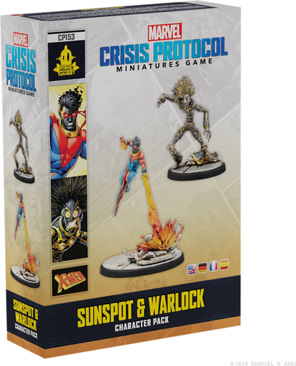 MARVEL CRISIS PROTOCOL SUNSPOT & WARLOCK (FR-DE-EN-ES)