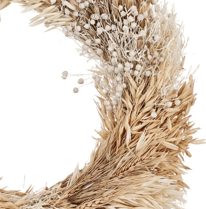 EGLO Trockenblumen MINALIN Ø36cm 428064 beige, Kranz