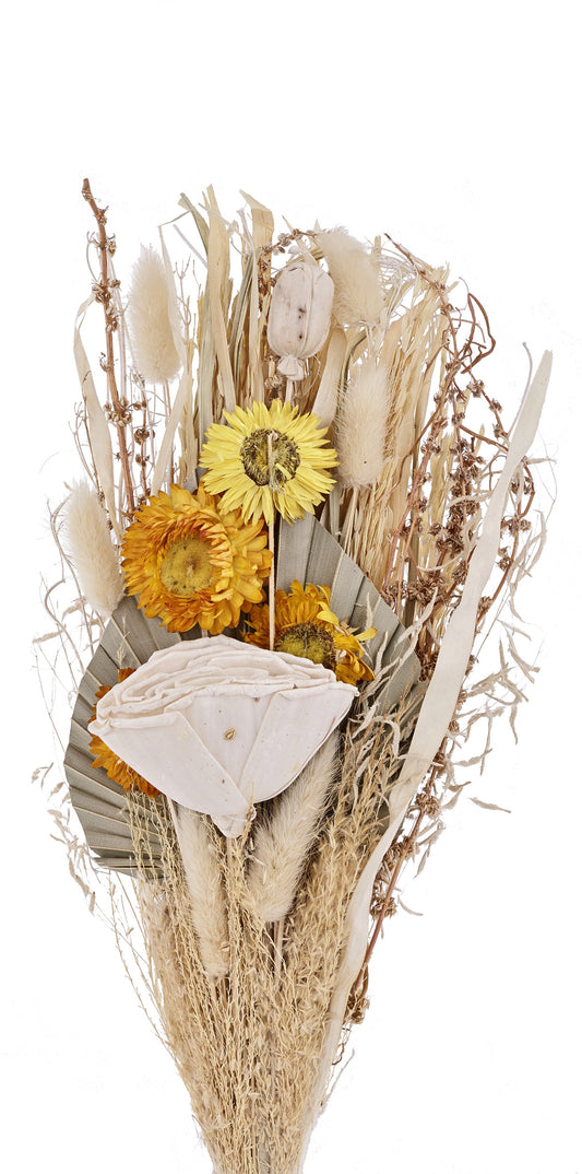 EGLO Trockenblumen CARAQUET 55cm 428086 beige, Strauss