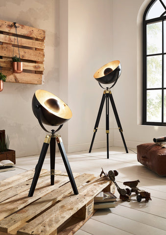 EGLO Tischleuchte COVALEDA 49617 schwarz