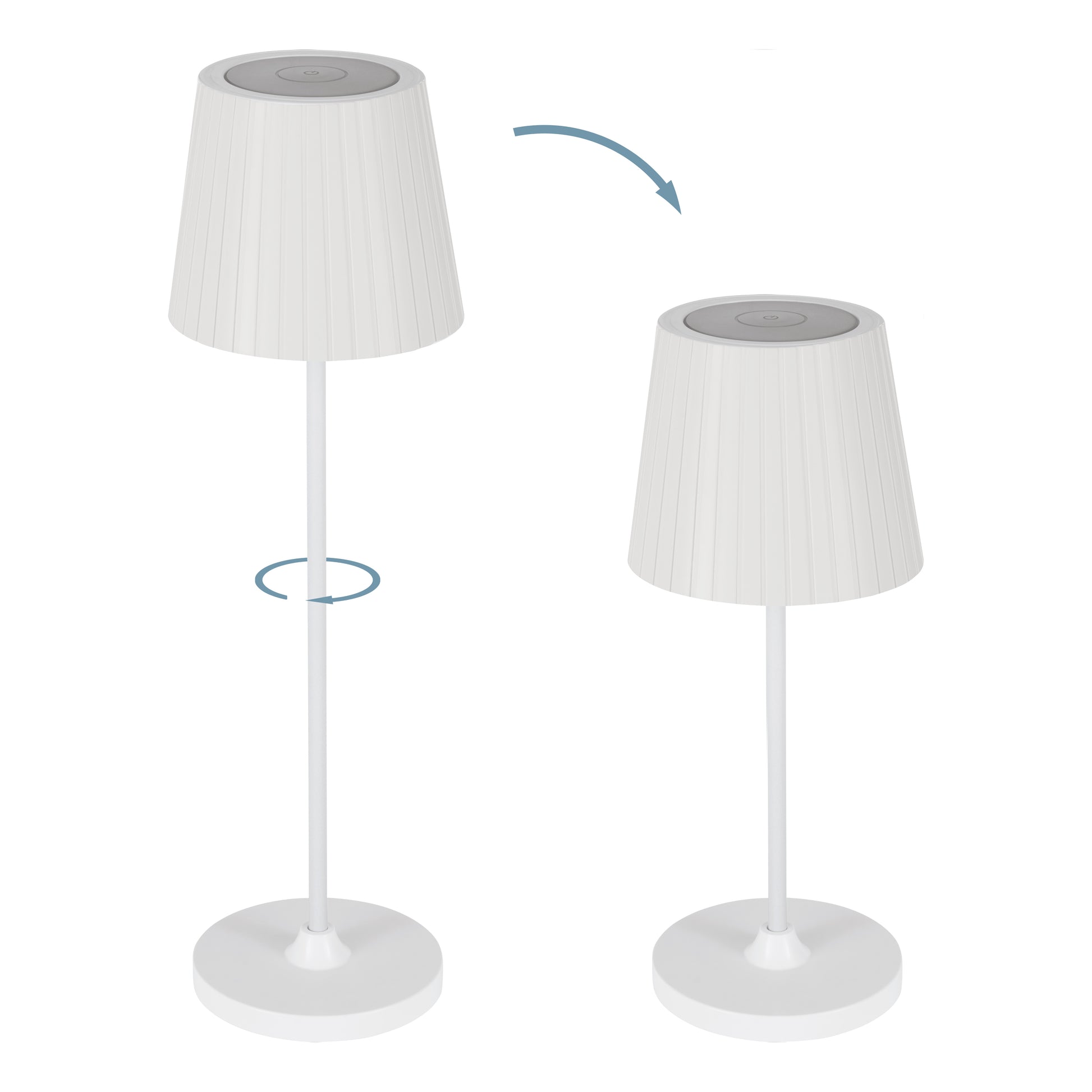 EGLO Tischleuchte Cabozo 75793 weiss, Akku