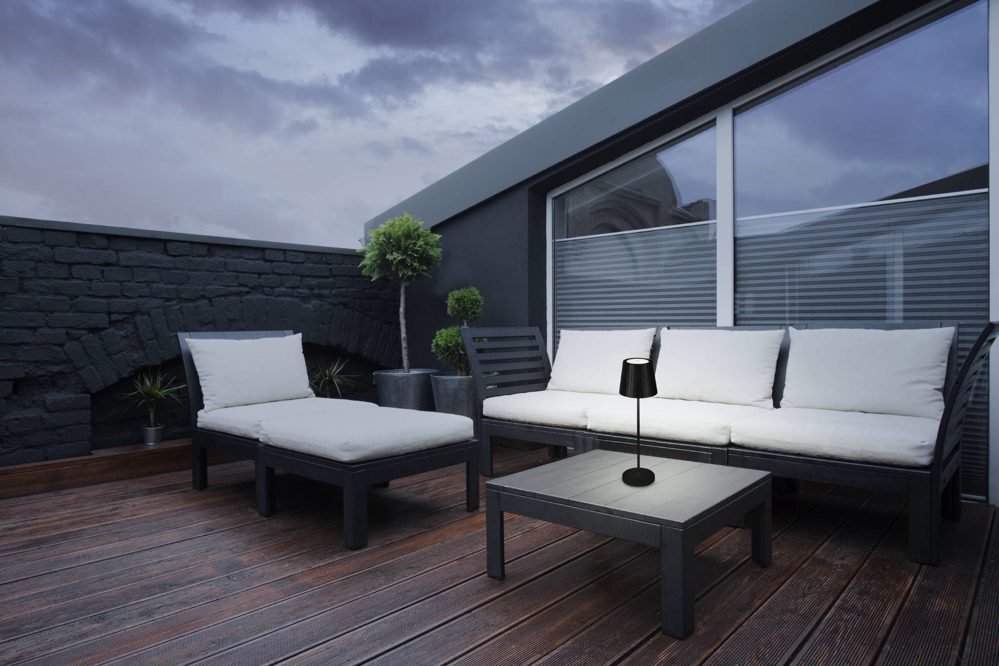 EGLO Tischleuchte Cabozo 75794 schwarz, Akku