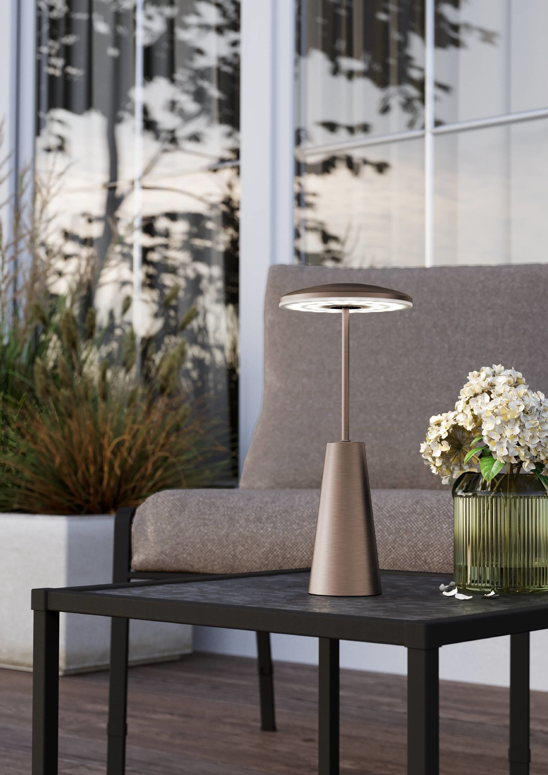 EGLO Tischleuchte Piccola 900924 bronze, Akku