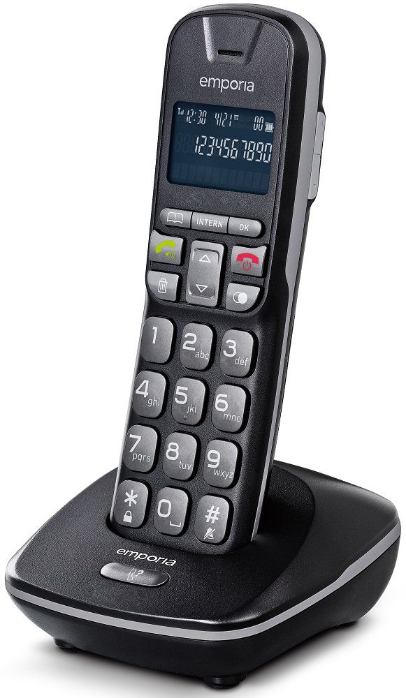 emporiaTH21 NEW DECT Grosstasten-Schnurlostelefon
