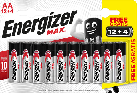 ENERGIZER Batterie E303326701 Max AA/LR06 16 Stück