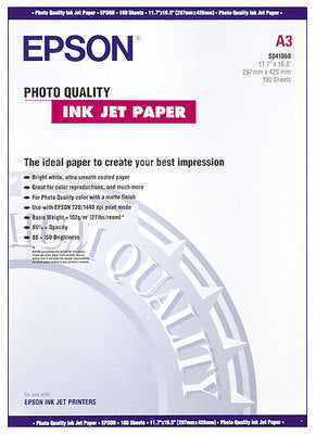 EPSON Photo Paper A3 S041068 InkJet 102g 100 Blatt