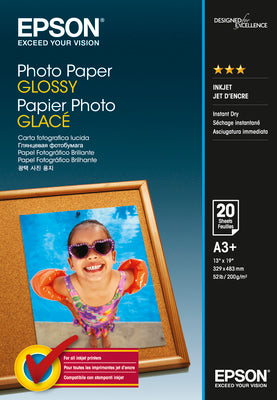 EPSON Photo Paper Glossy A3+ S042535 InkJet 200g 20 Blatt