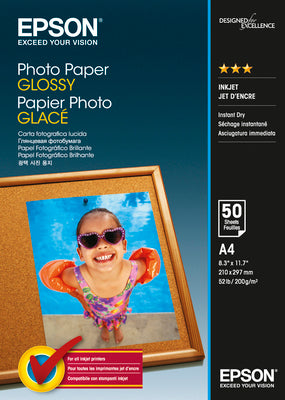 EPSON Photo Paper Glossy A4 S042539 InkJet 200g 50 Blatt