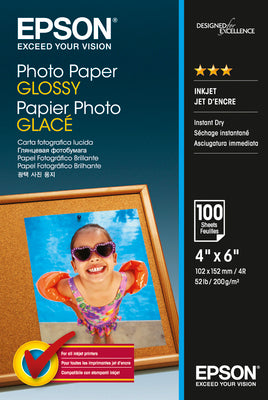 EPSON Photo Paper Glossy 10x15cm S042548 InkJet 200g 100 Blatt