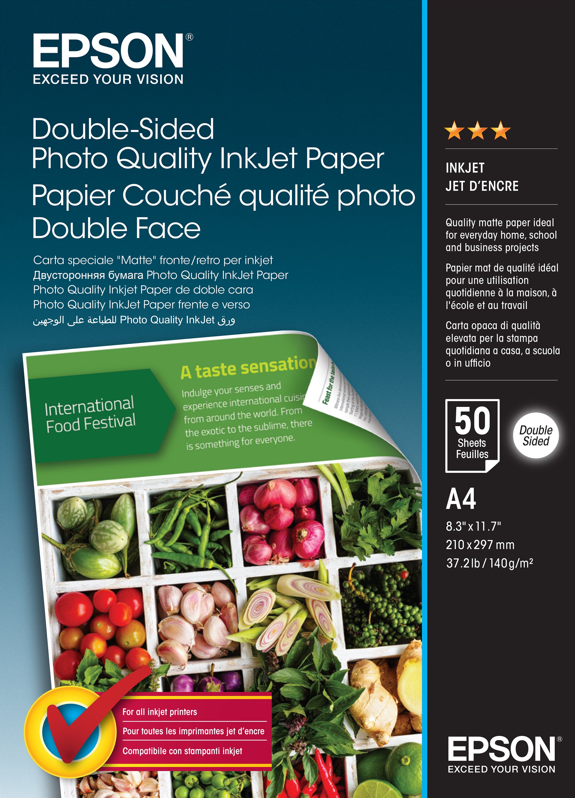 EPSON Photo Paper A4 S400059 InkJet 140g double-s. 50 Blatt