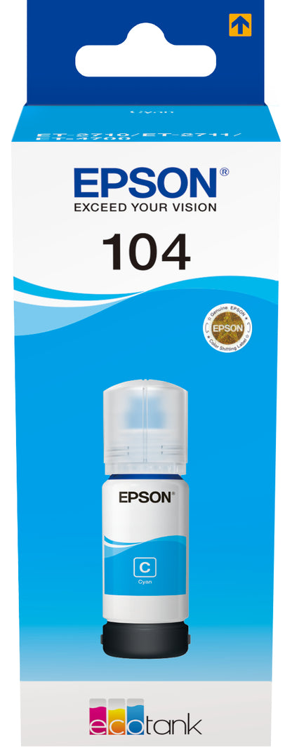 EPSON Tintenbehälter 104 cyan T00P240 EcoTank ET-2710 7500 Seiten