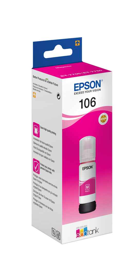 EPSON Tintenbehälter 106 magenta T00R340 EcoTank ET-7700 5000 Seiten