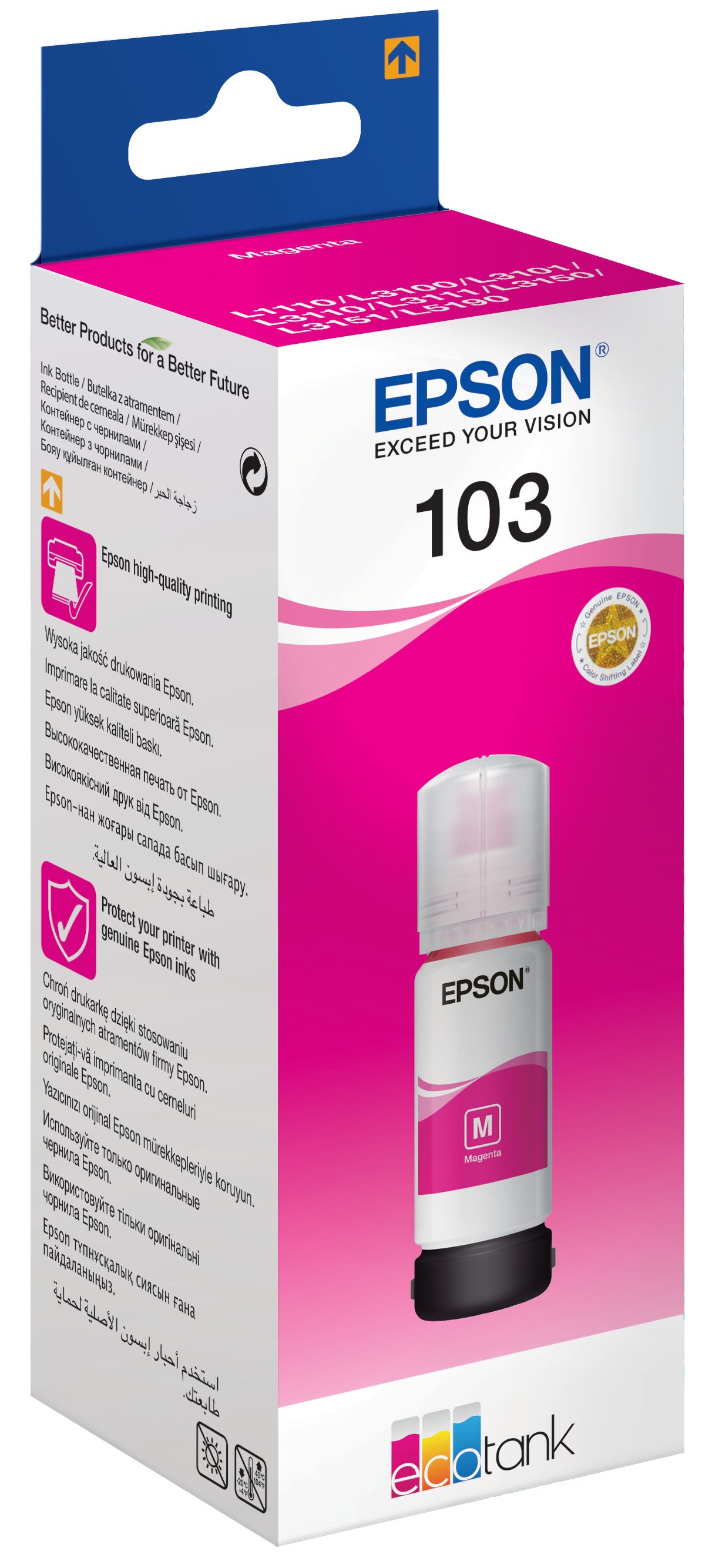 EPSON Tintenbehälter 103 magenta T00S34A10 EcoTank ET-5190 7500 Seiten