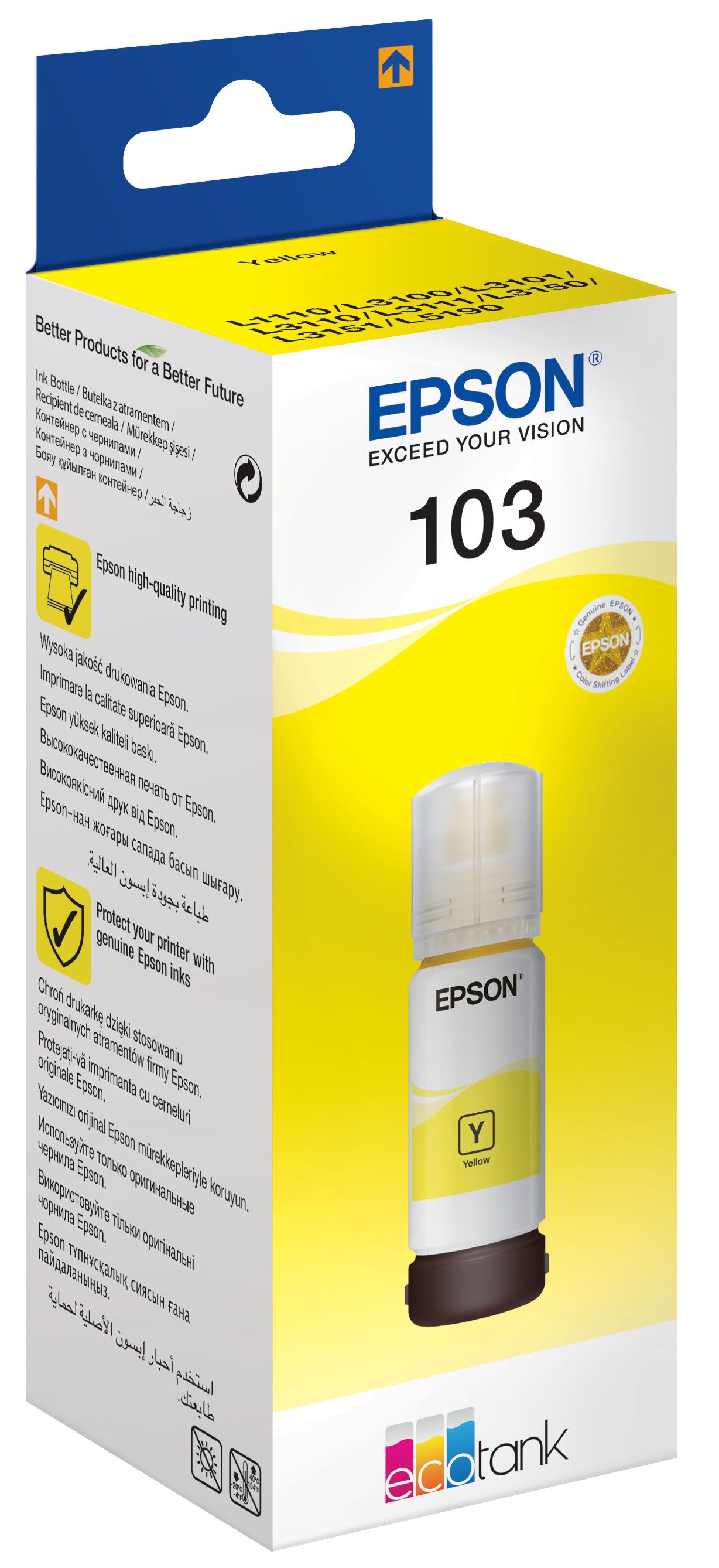 EPSON Tintenbehälter 103 yellow T00S44A10 EcoTank ET-5190 7500 Seiten