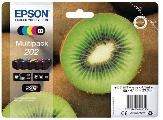 EPSON Multipack Tinte 202 5-color T02E740 XP-6000/6005