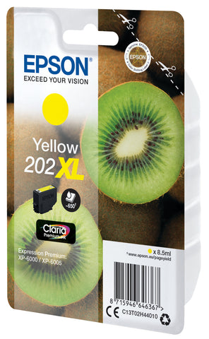 EPSON Tintenpatrone 202XL yellow T02H440 XP-6000/6005 650 Seiten