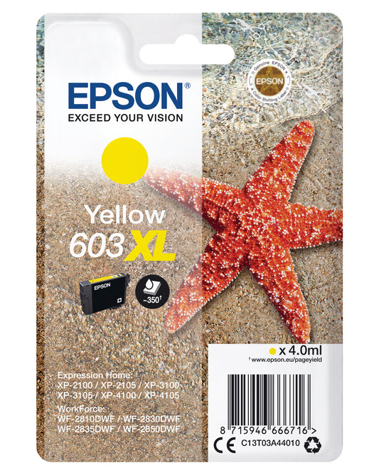 EPSON Tintenpatrone 603XL yellow T03A44010 XP-2100 350 Seiten