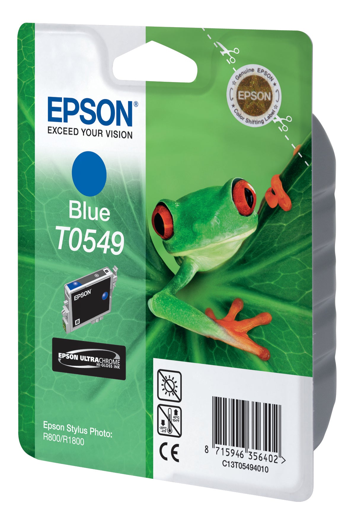 EPSON Tintenpatrone blue T054940 Stylus Photo R800 400 Seiten