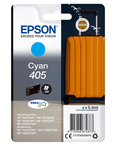 EPSON Tintenpatrone 405 cyan T05G24010 WF-7830DTWF 300 Seiten