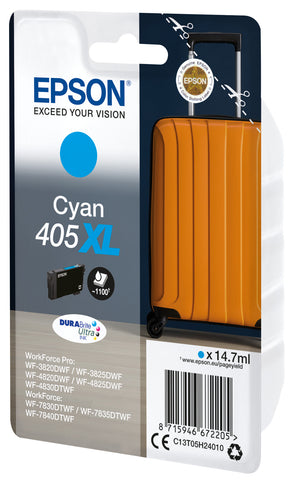 EPSON Tintenpatrone 405XL cyan T05H24010 WF-7830DTWF 1100 Seiten