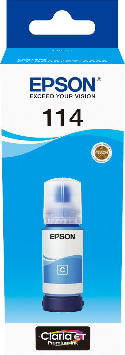 EPSON Tintenbehälter 114 cyan T07B240 EcoTank ET-8500 6200 Seiten