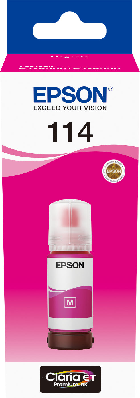 EPSON Tintenbehälter 114 magenta T07B340 EcoTank ET-8500 6200 Seiten