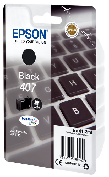 EPSON Tintenpatrone L schwarz T07U140 WF-4745 2600 Seiten