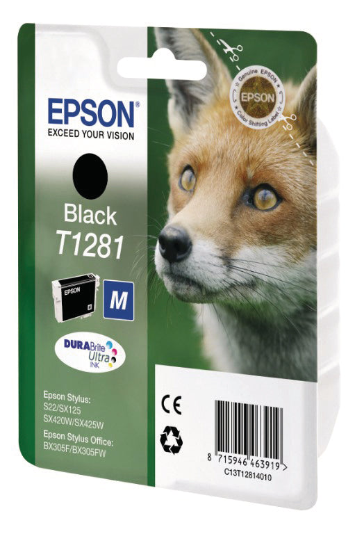 EPSON Tintenpatrone schwarz T128140 Stylus S22 5.9ml