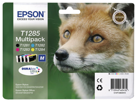 EPSON Multipack Tinte CMYBK T128540 Stylus S22 5.9/3.5ml