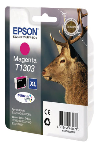 EPSON Tintenpatrone magenta T130340 Stylus SX525WD 10.1ml