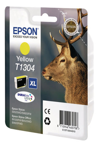 EPSON Tintenpatrone yellow T130440 Stylus SX525WD 10.1ml